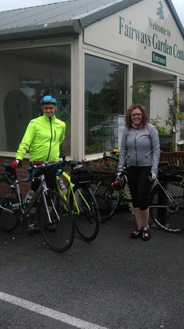 Congleton Cycling Club at Fairways Garden Centre